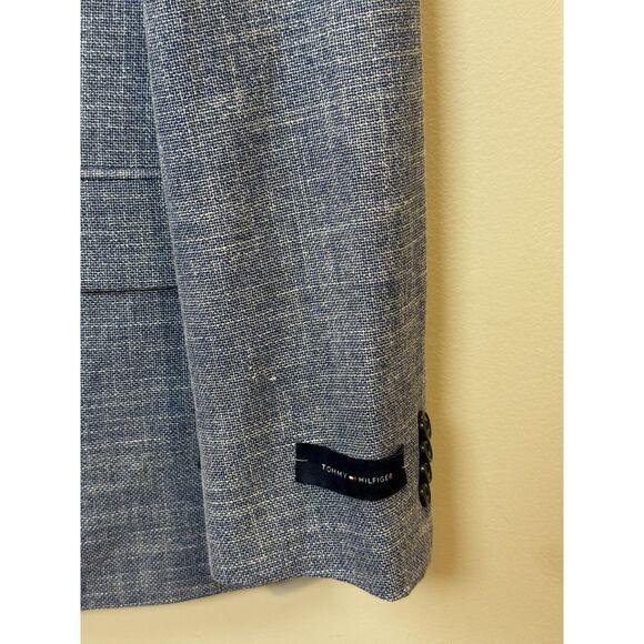 Tommy Hilfiger Conrad Men’s 38R Blue Modern Fit Textured Blazer NWT - Picture 8 of 10